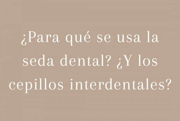 Utiliza la seda dental