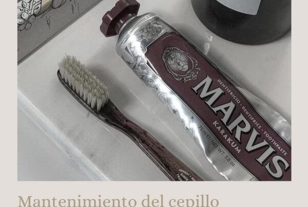 Mantenimiento del cepillo dental